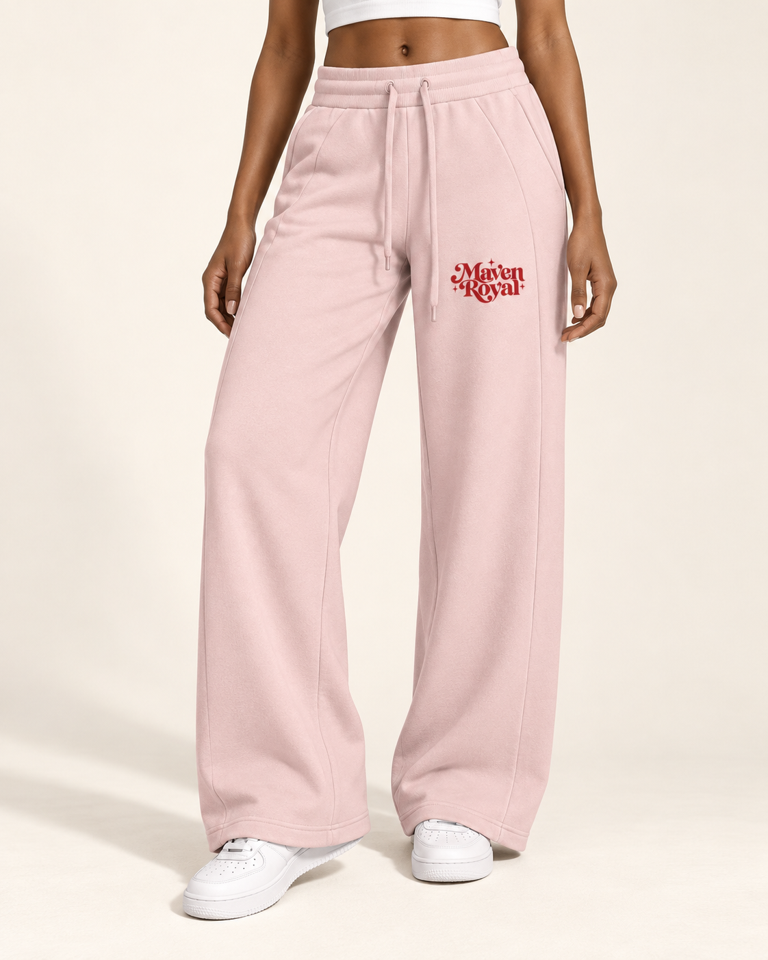 Royal Signature Wide-Leg Fleece Pants