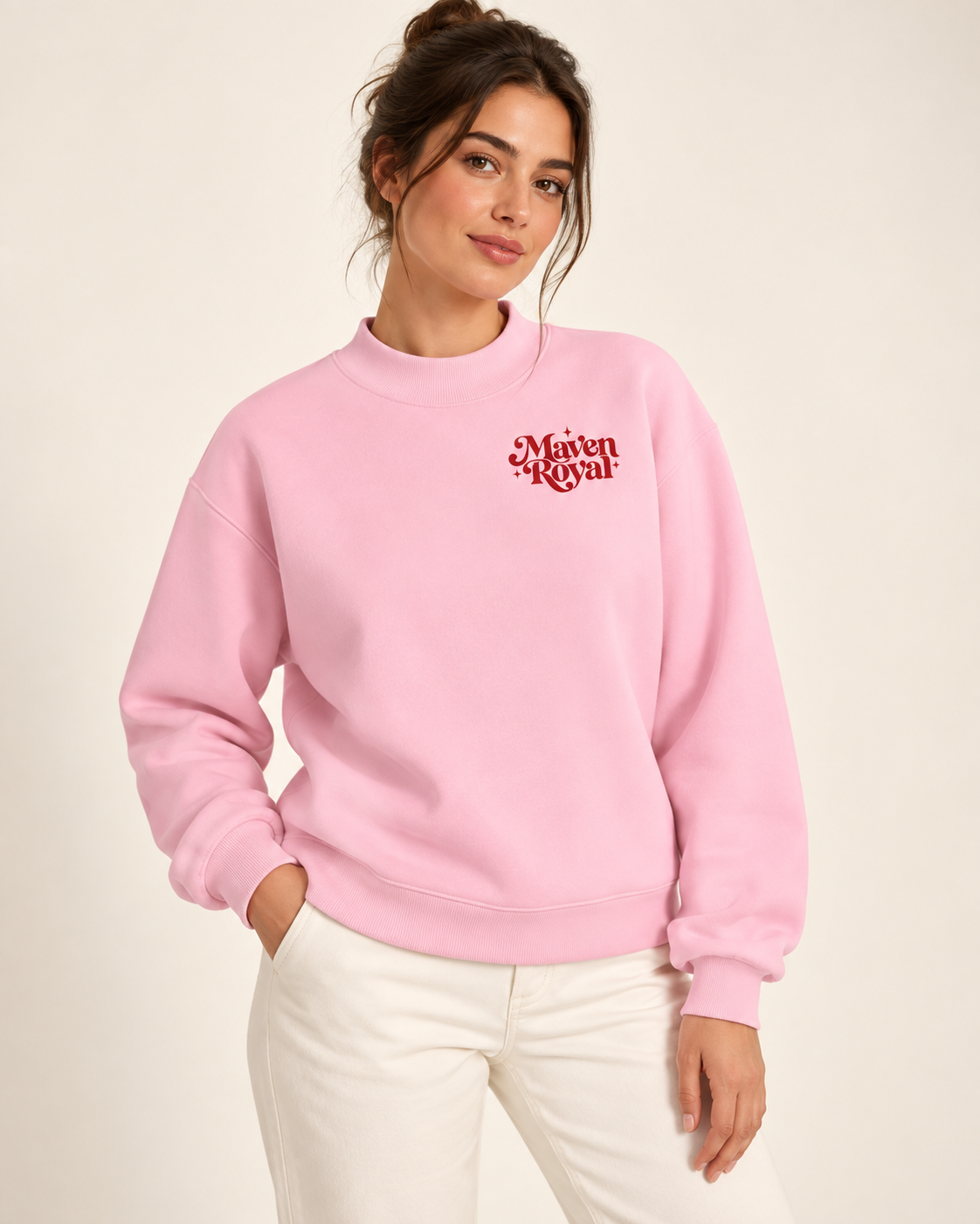 Royal Signature Mock-Neck Sweatshirt